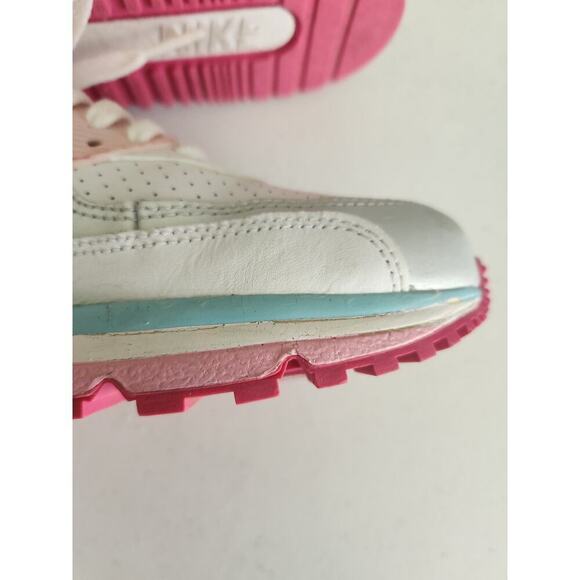 Nike Air max Girls 6Y/ Womens 7-7.5 pink/blue/silver athletic pics for condition - Picture 8 of 11